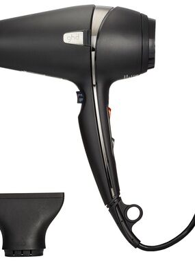 ghd Professional Hair Dryer in Black with Silver Accents